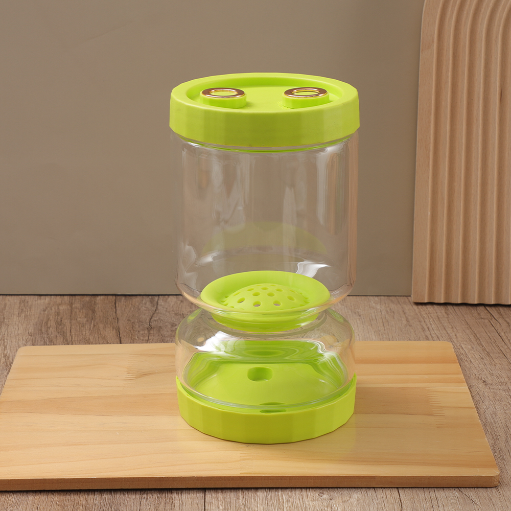 Two Lids Pickle Jar
