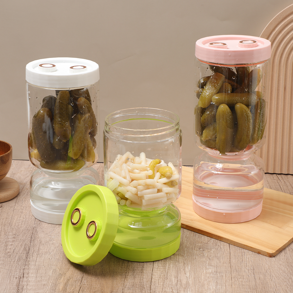 Two Lids Pickle Jar