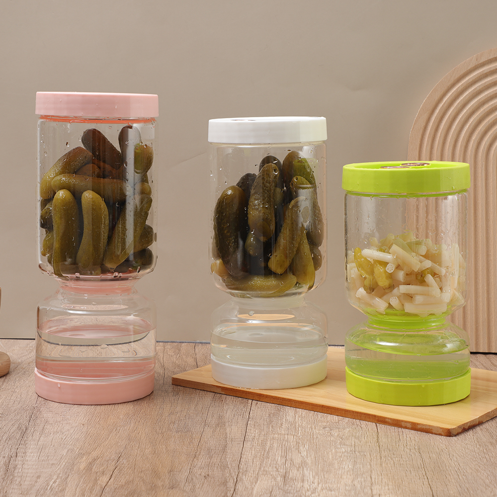 Two Lids Pickle Jar
