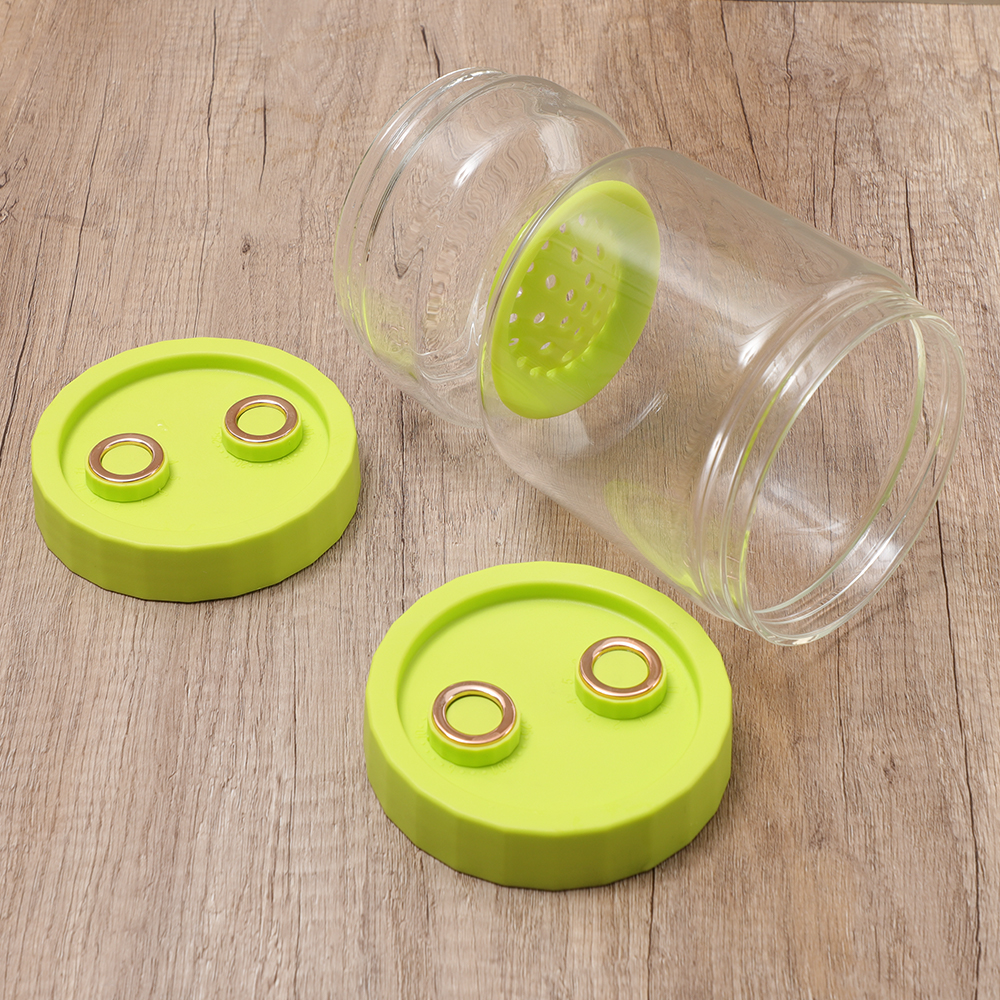 Two Lids Pickle Jar