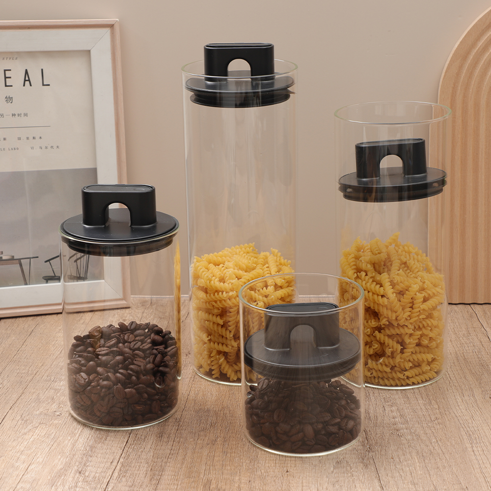 Glass Vacuum Storage Jar