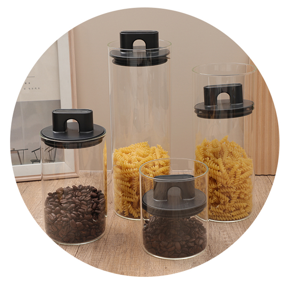 Glass Vacuum Storage Jar