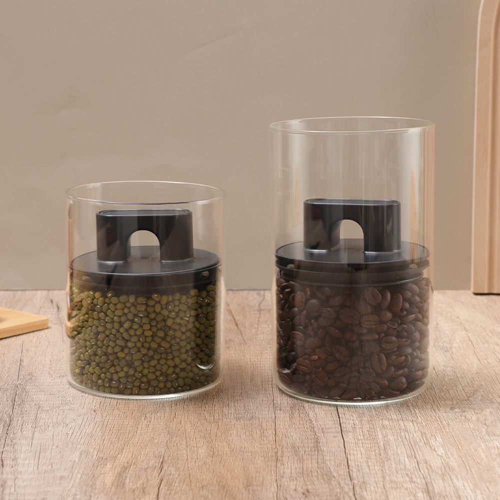 Glass Vacuum Storage Jar