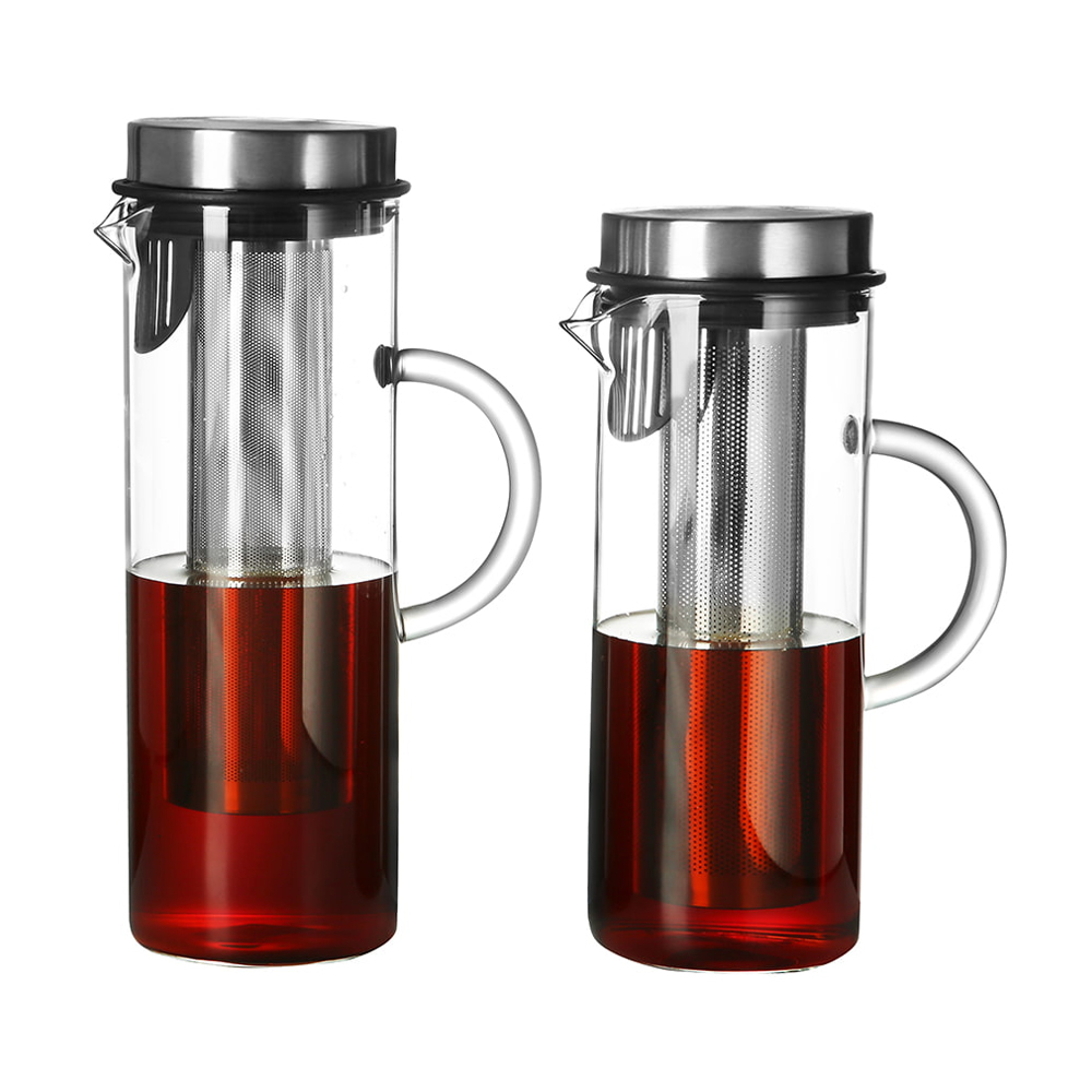 Borosilicate Glass Cold Brew Coffee Maker with Stainless Steel Filter