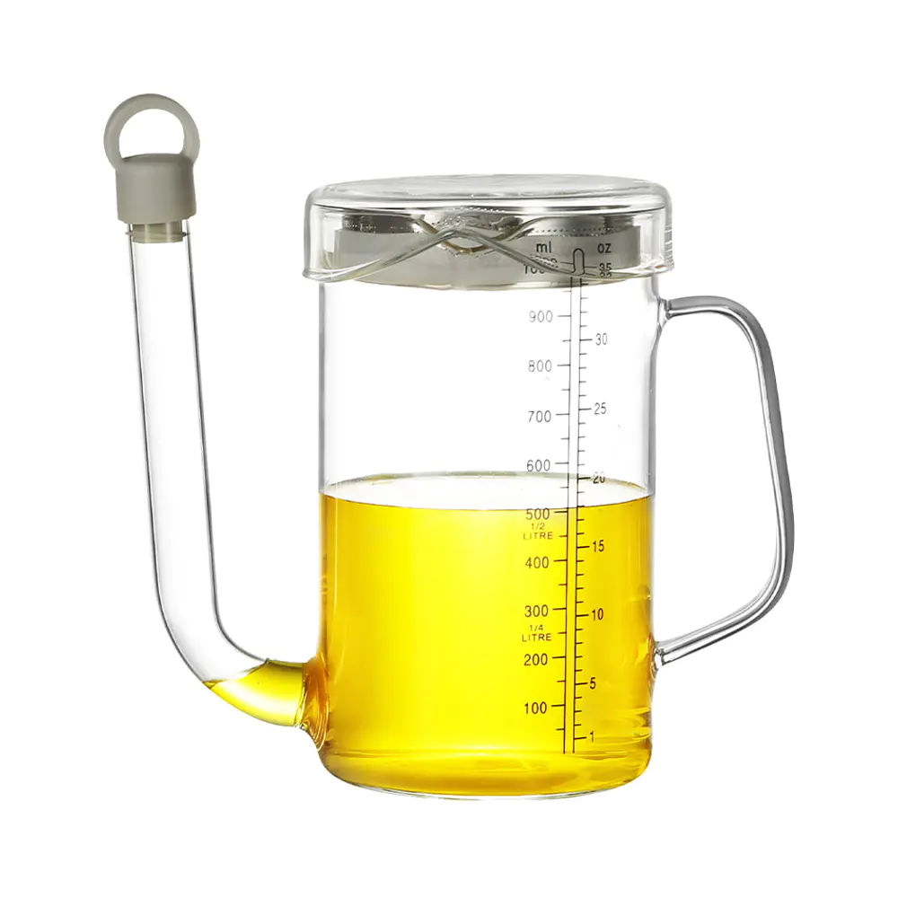 Glass Cooking Oil Cruet with Leak-proof Spout