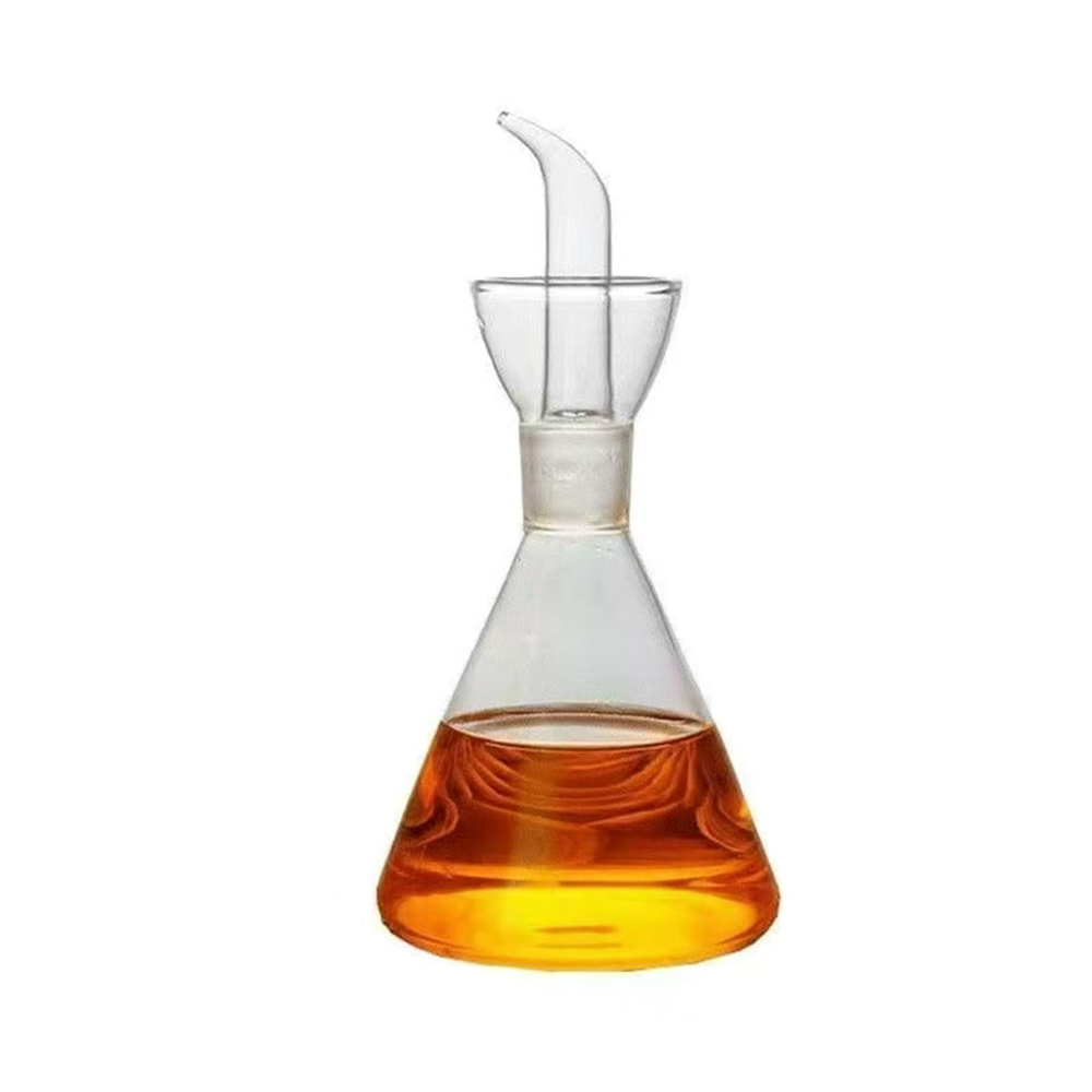 Conical Glass Oil Dispenser Bottle