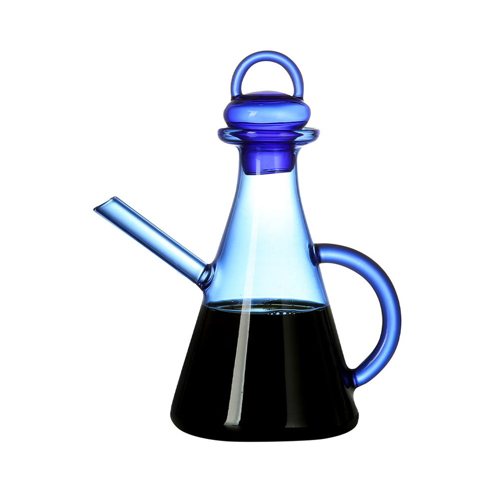 Conical Borosilicate Glass Cruet for Oil & Vinegar